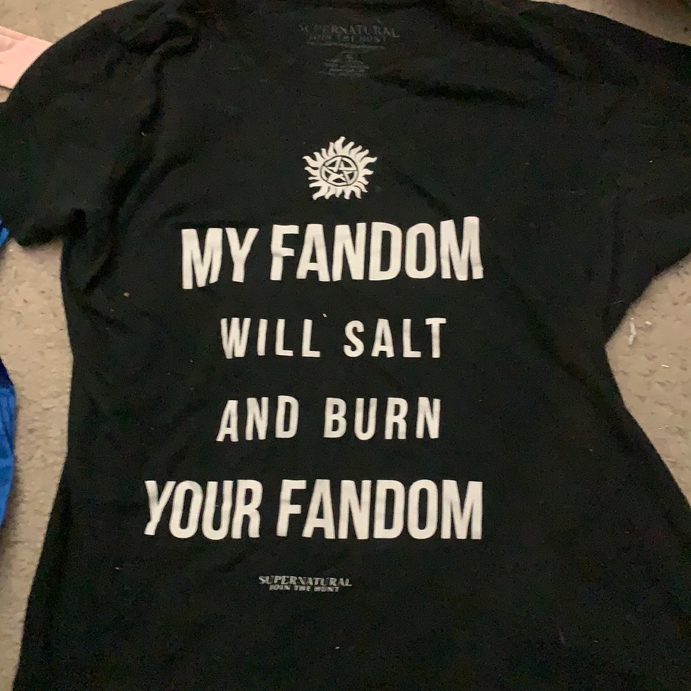 My fandom will salt and burn your fandom supernatural shirt